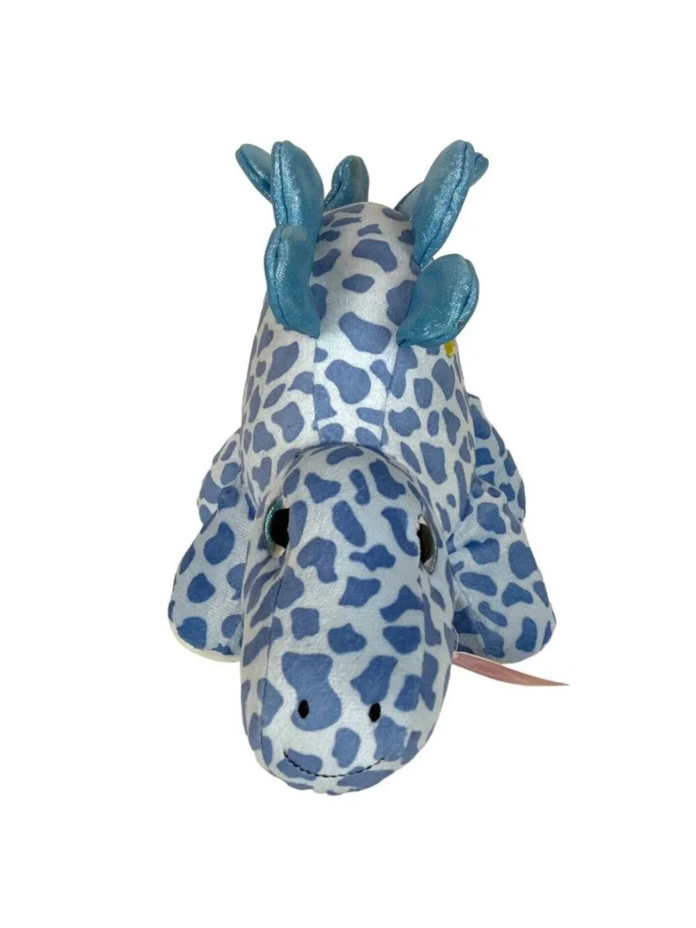Hugfun Plush Blue Stegosaurus Dinosaur Glitter Spikes Heart Appliqué Walmart